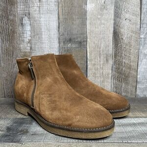 Womens Italeau Foliana Brown Suede Waterproof Gum Ankle Boots Booties Size 38.5